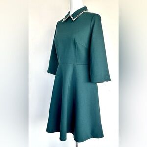 Kate Spade Teal Dress with White Accents